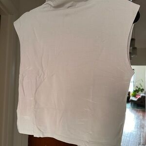 Sleeveless White Top